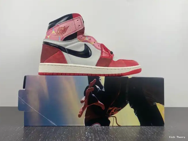 Kick Theory Spider-Man Across Jordan 1 Spider-Verse the OG High DV1748-601 0618